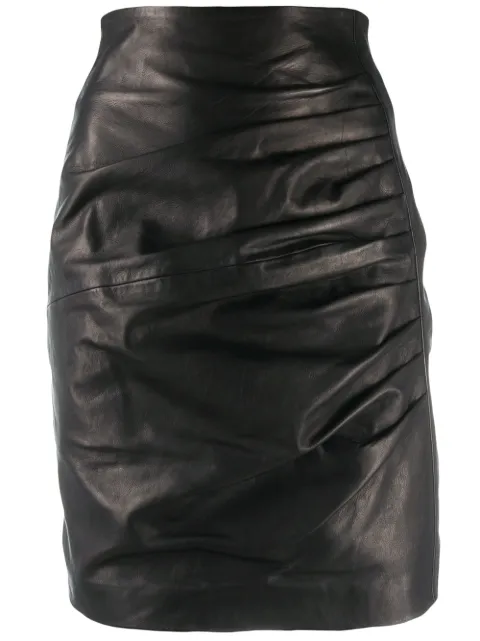 P.A.R.O.S.H. drape detail skirt