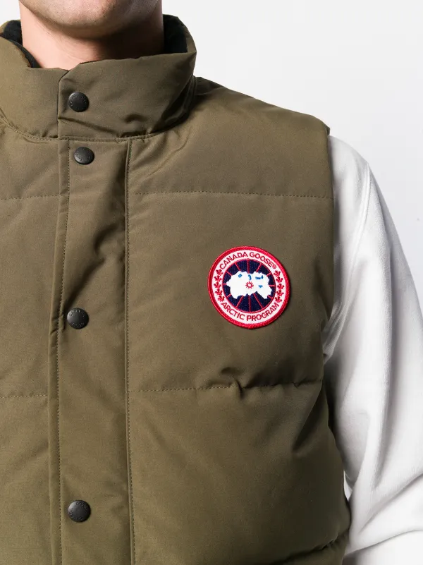 Canada Goose Padded Gilet Green FARFETCH TR