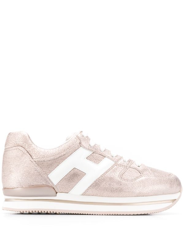 Shop pink Hogan H222 logo sneakers with Express Delivery - Farfetch