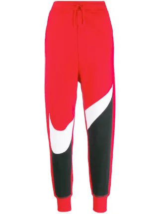 red nike joggers