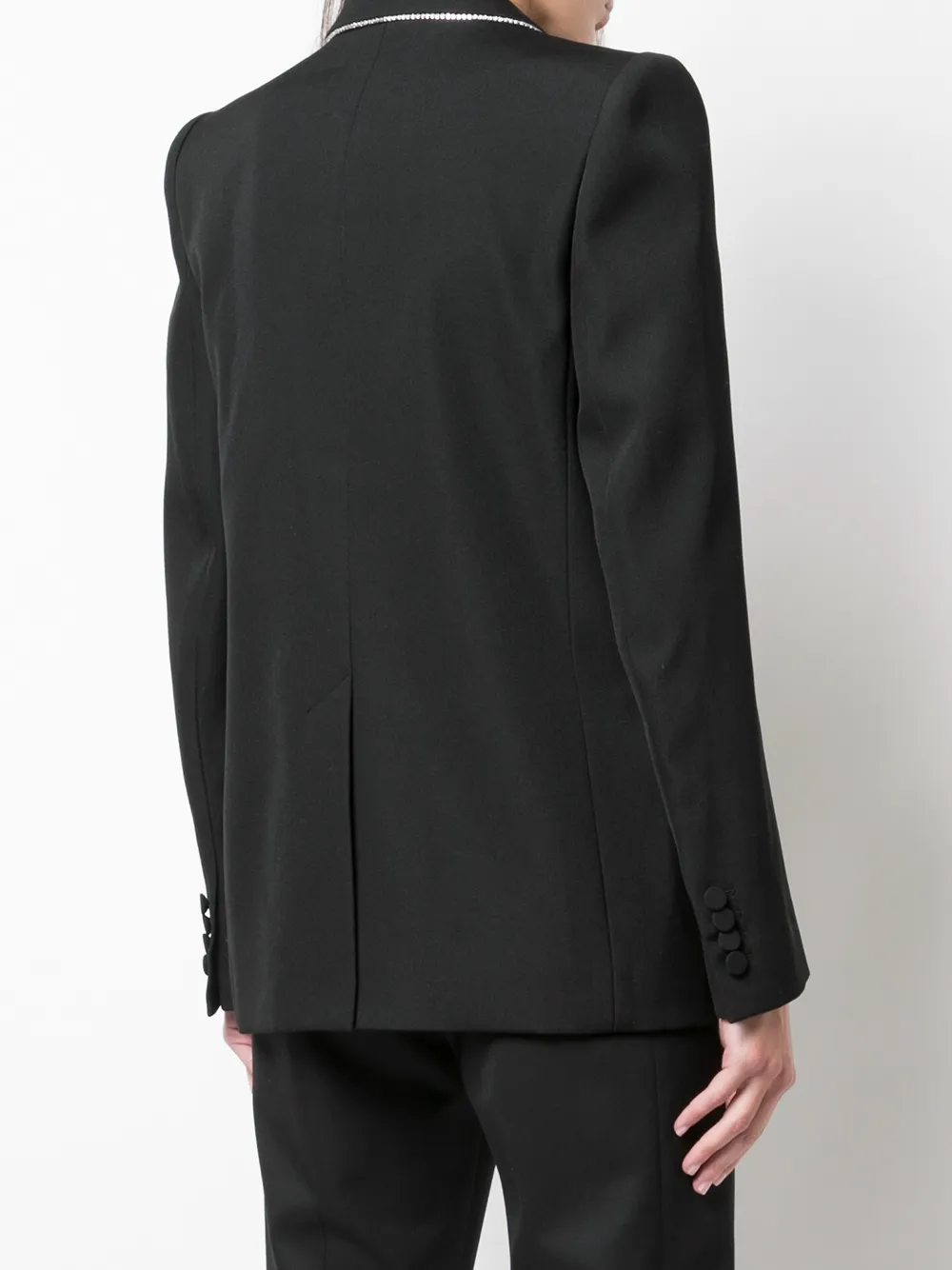 Givenchy Embellished Lapel Blazer in Black, view 4