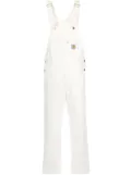 Carhartt WIP straight-leg denim overalls - White