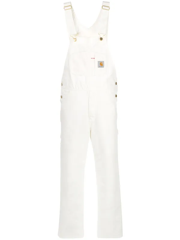 Carhartt ホワイトオーバーオール Carhartt WIP デニム オーバーオール | ホワイト | FARFETCH JP