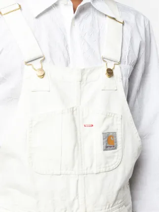 Carhartt WIP デニム オーバーオール | ホワイト | FARFETCH JP