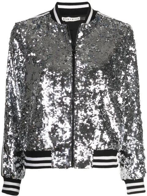 alice olivia sequin jacket