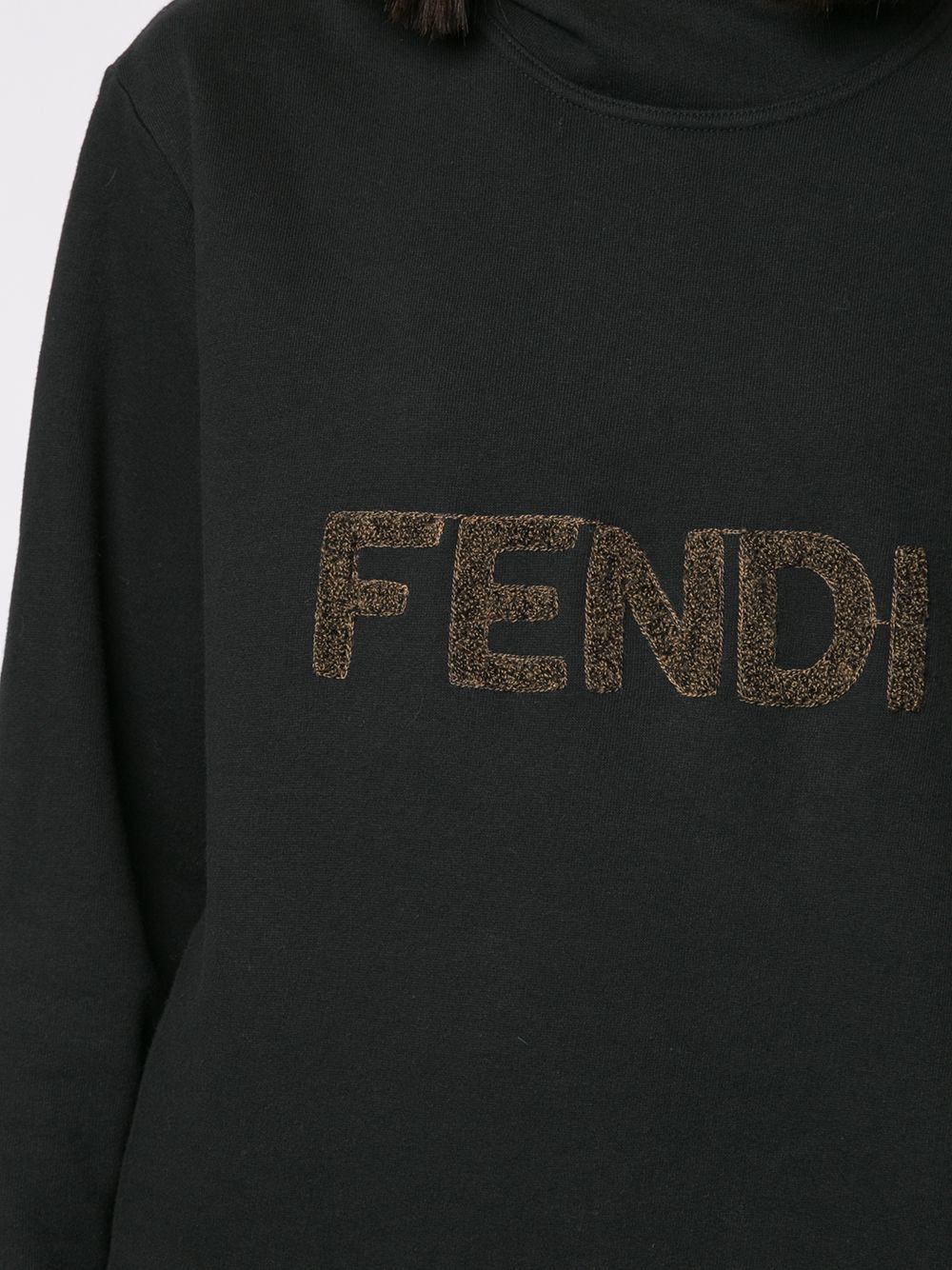 фото Fendi pre-owned худи с нашивкой-логотипом