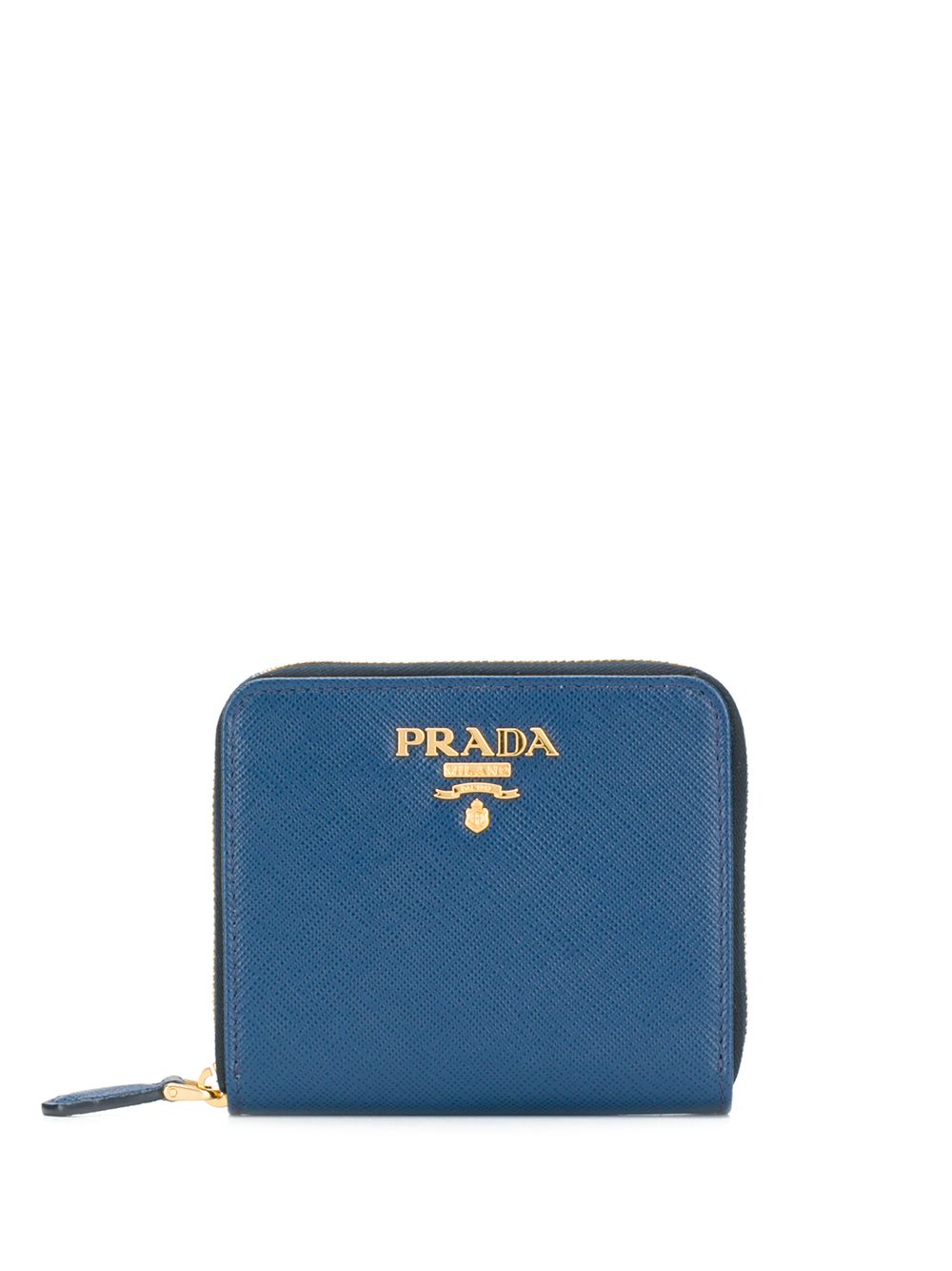 фото Prada кошелек на молнии с металлическим логотипом