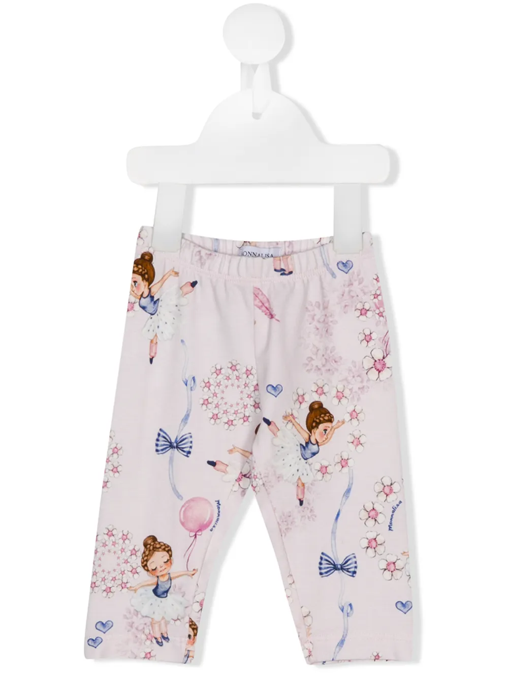 

Monnalisa ballerina print leggings - Pink