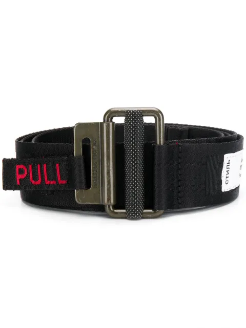 Click to view more detailed imagery on our partner's website Heron Preston 4Cm Logo-Jacquard Webbing Belt In 1010 Black
