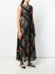 RED Valentino heart embroidered midi dress