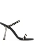 Giuseppe Zanotti Farrah zebra sandals - Black