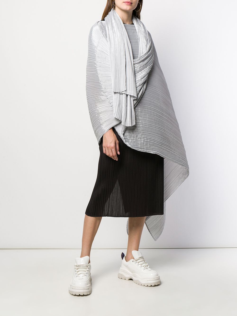 фото Pleats Please Issey Miyake плиссированный шарф оверсайз