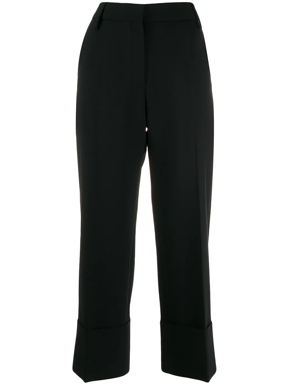 Valentino Garavani Cropped plooibroek Zwart