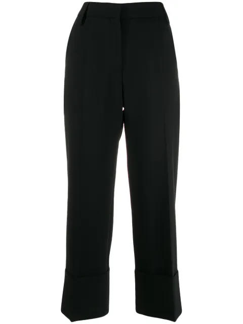 Valentino Garavani pantalones capri de pinzas