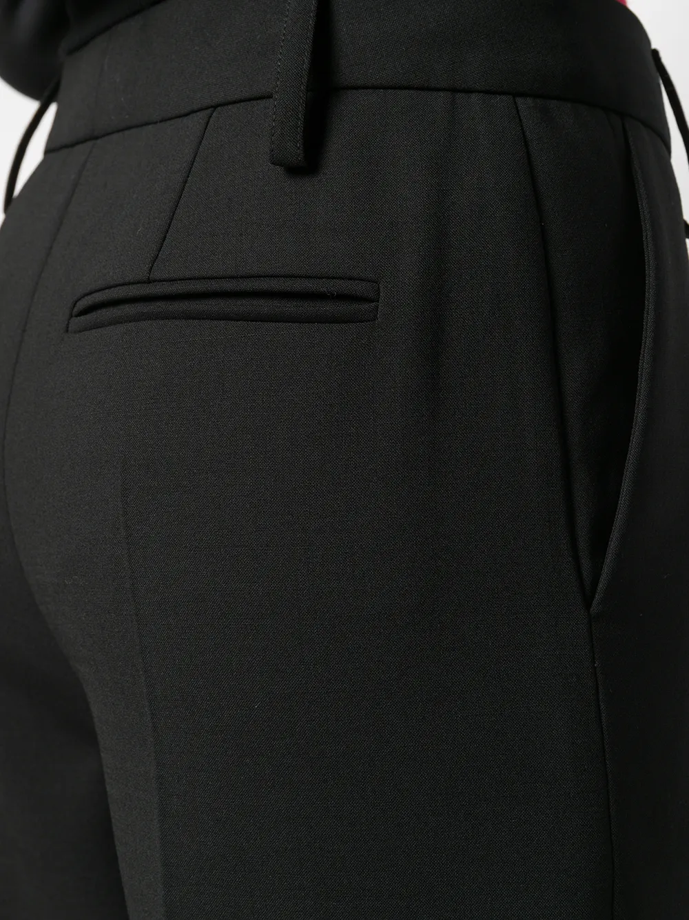 Valentino Garavani Cropped plooibroek Zwart
