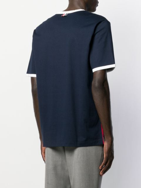 Thom Browne Contrast Trim T-shirt - Farfetch