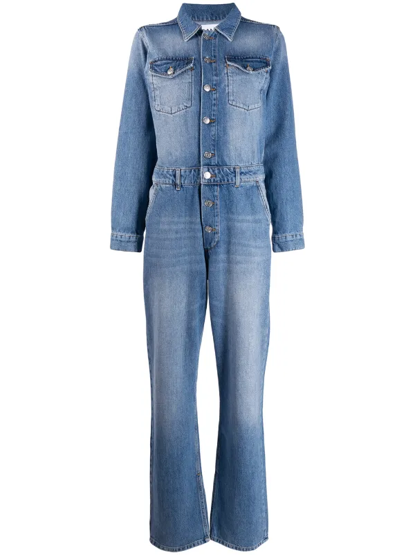 denim boiler jumpsuit