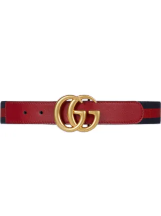 Children's leather clearance double g belt