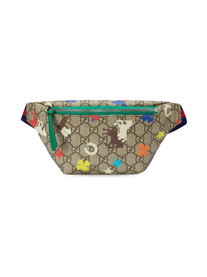 Gucci Kids поясная сумка с узором GG