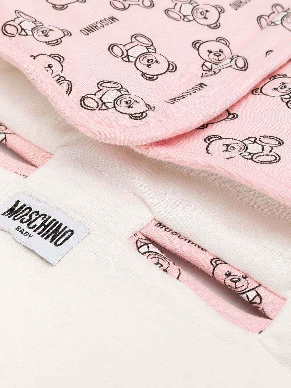 фото Moschino Kids конверт с принтом Teddy Bear