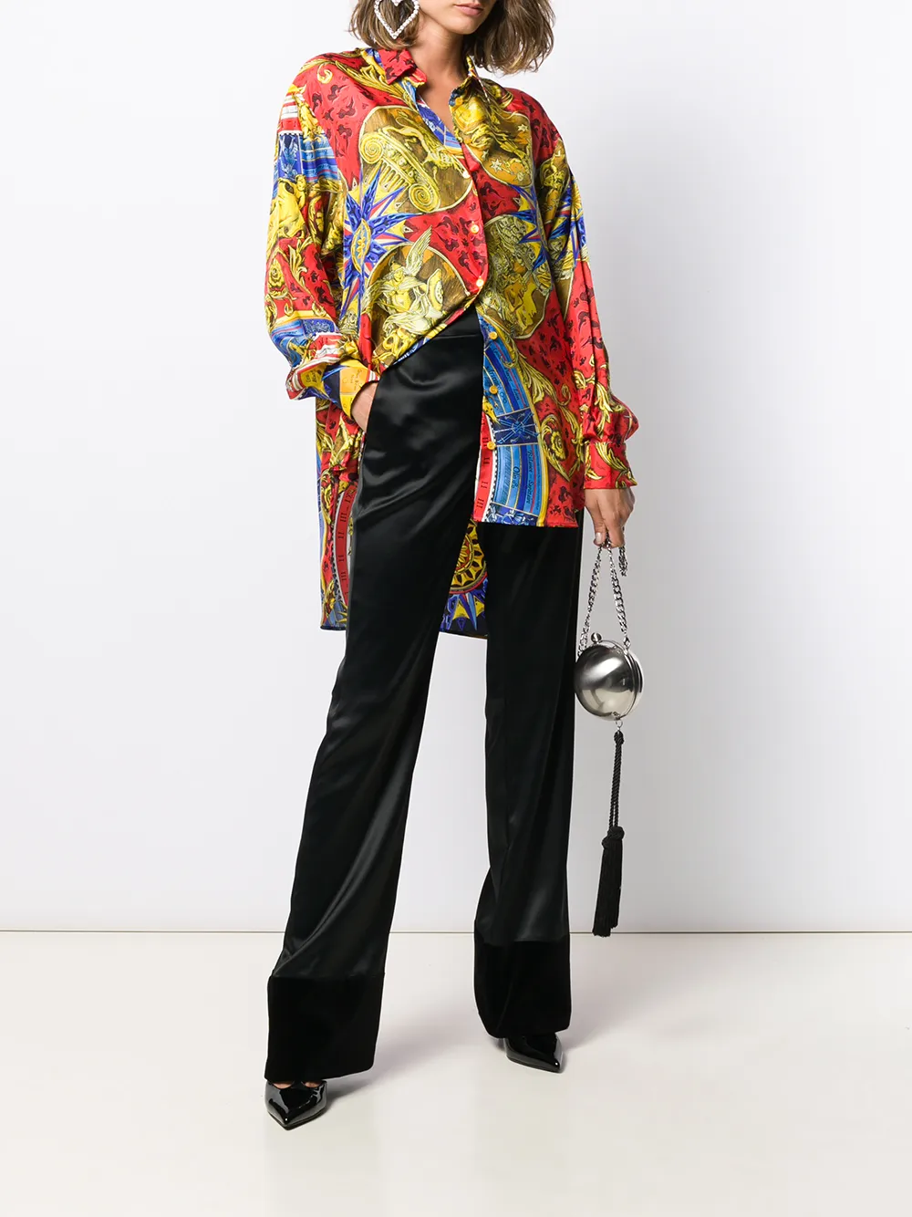 Moschino Flared broek - Zwart