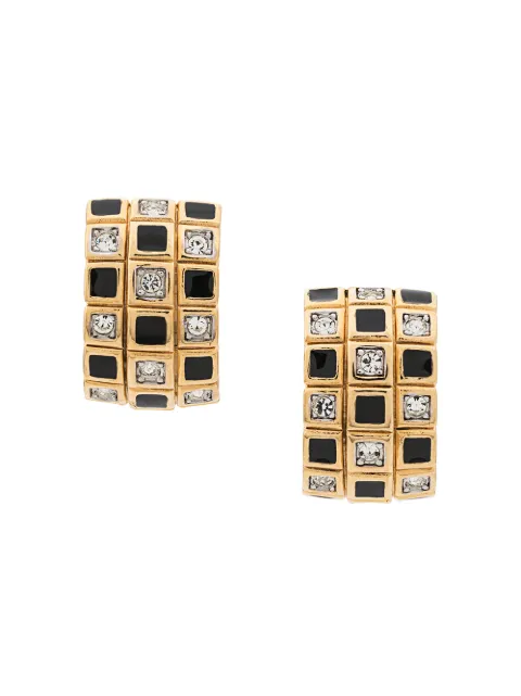 Susan Caplan Vintage 1980's D'Orlan demi-hoop clip-on earrings