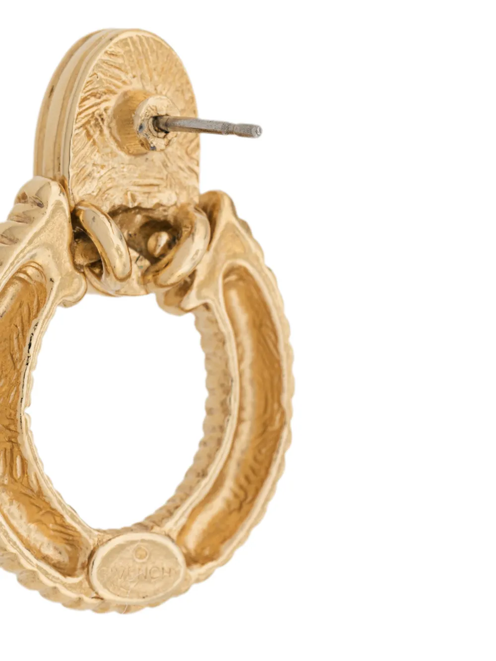 Shop Gold Givenchy Pre Owned 1980 S Door Knocker Earrings With Express Delivery Farfetch