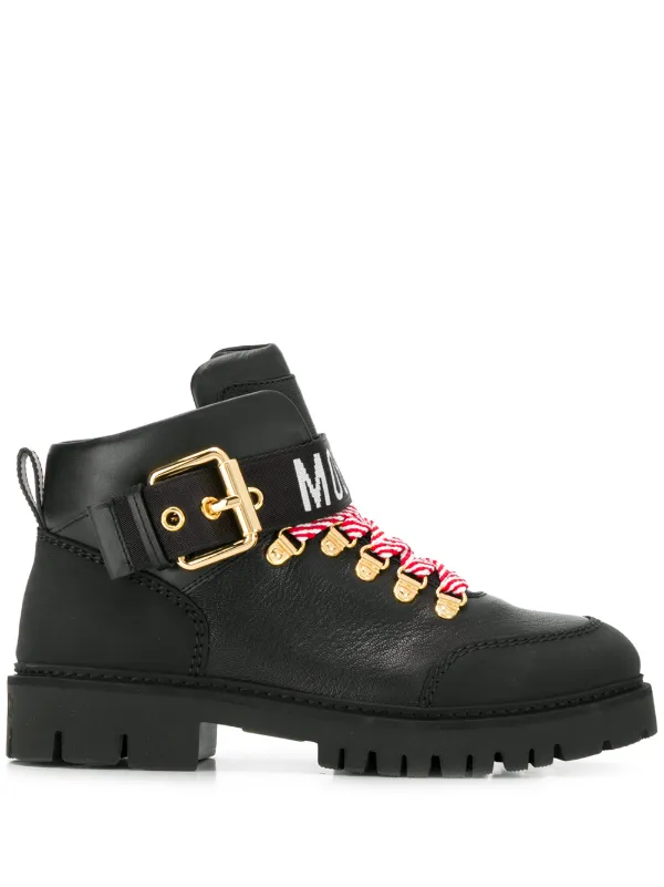 Moschino logo ankle boots Clearance