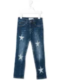 Philipp Plein Junior star trousers - Blue