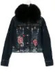 Image 1 of Philipp Plein Junior fur collar denim jacket