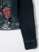 Philipp Plein Junior fur collar denim jacket