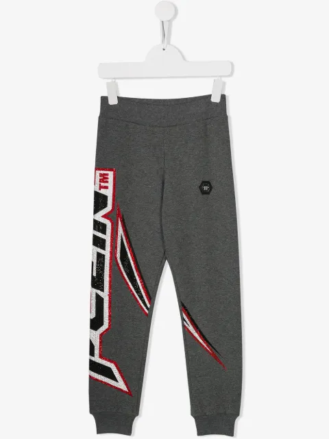 Philipp Plein Junior Space Plein track trousers
