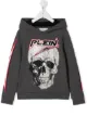 الصورة 1 من Philipp Plein Junior كنزة بغطاء رأس مزينة بجمجمة