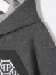 Philipp Plein Junior كنزة بغطاء للرأس وشعار وسحاب