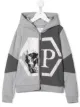 الصورة 1 من Philipp Plein Junior كنزة بغطاء رأس وسحاب وطبعة جمجمة