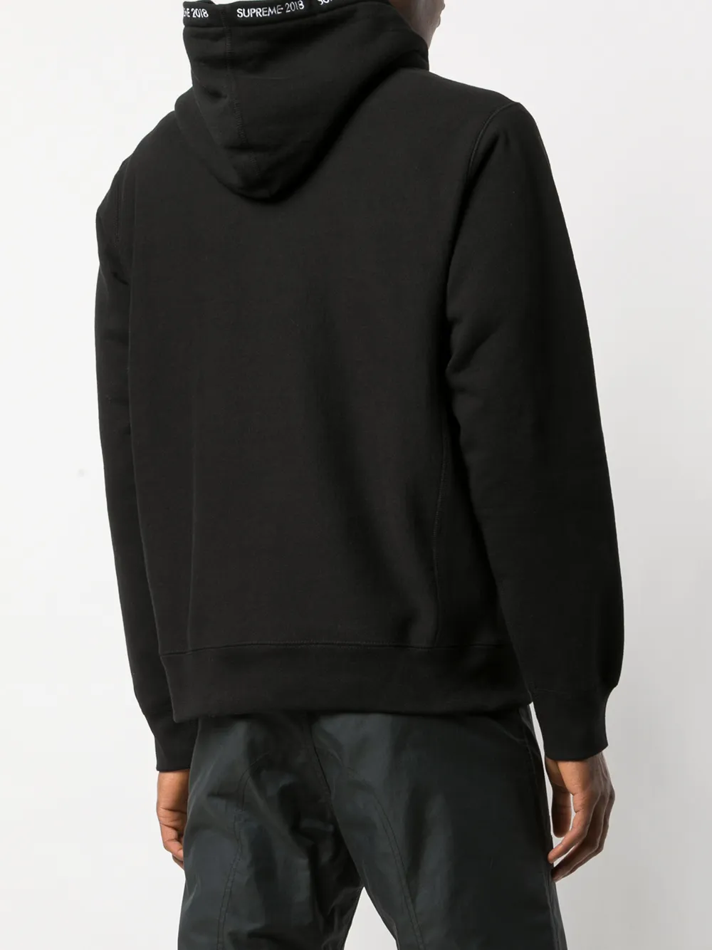 supreme channel hooded sweatshirt black