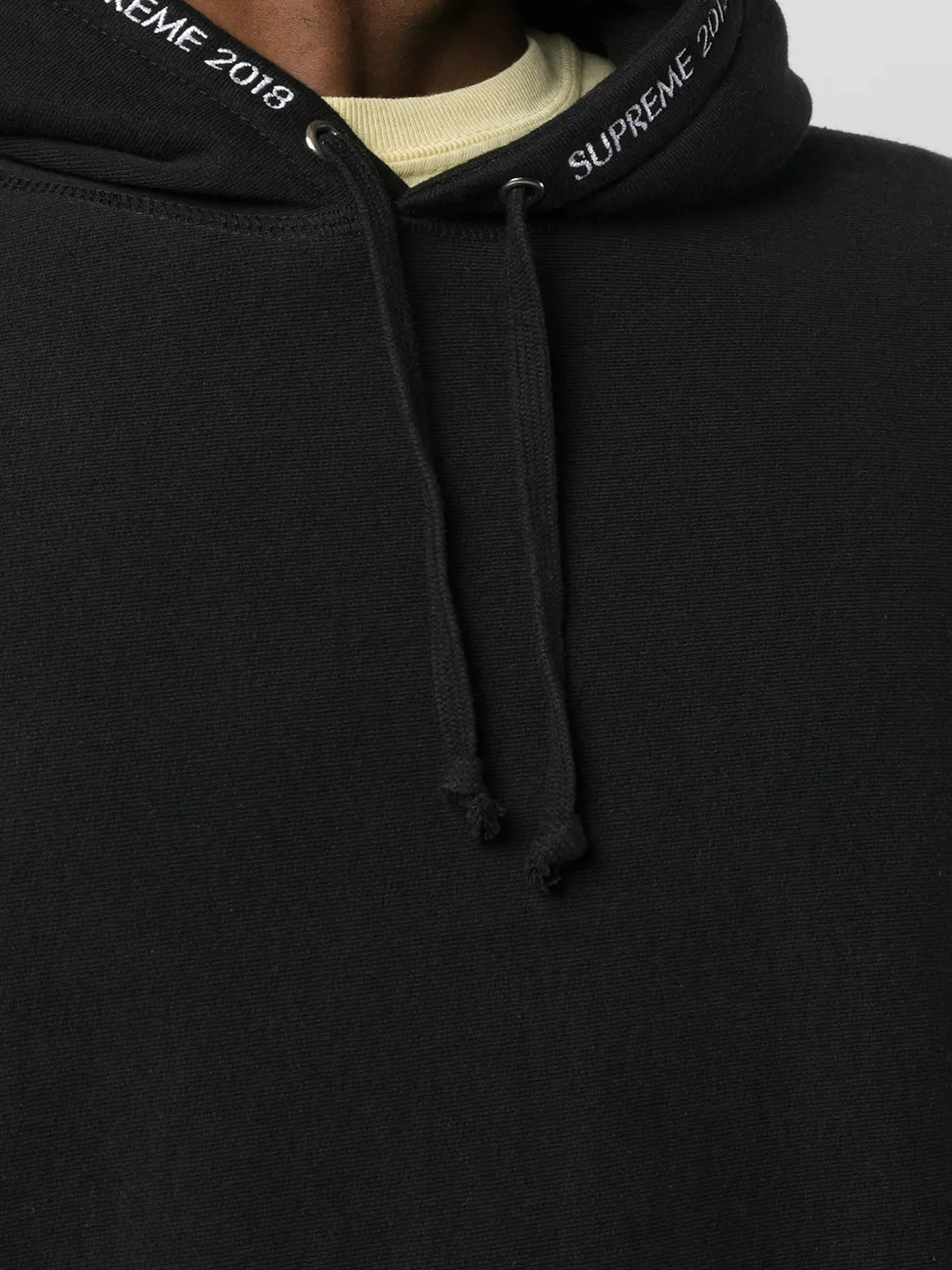 supreme channel hooded sweatshirt black