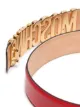 Moschino logo plaque belt