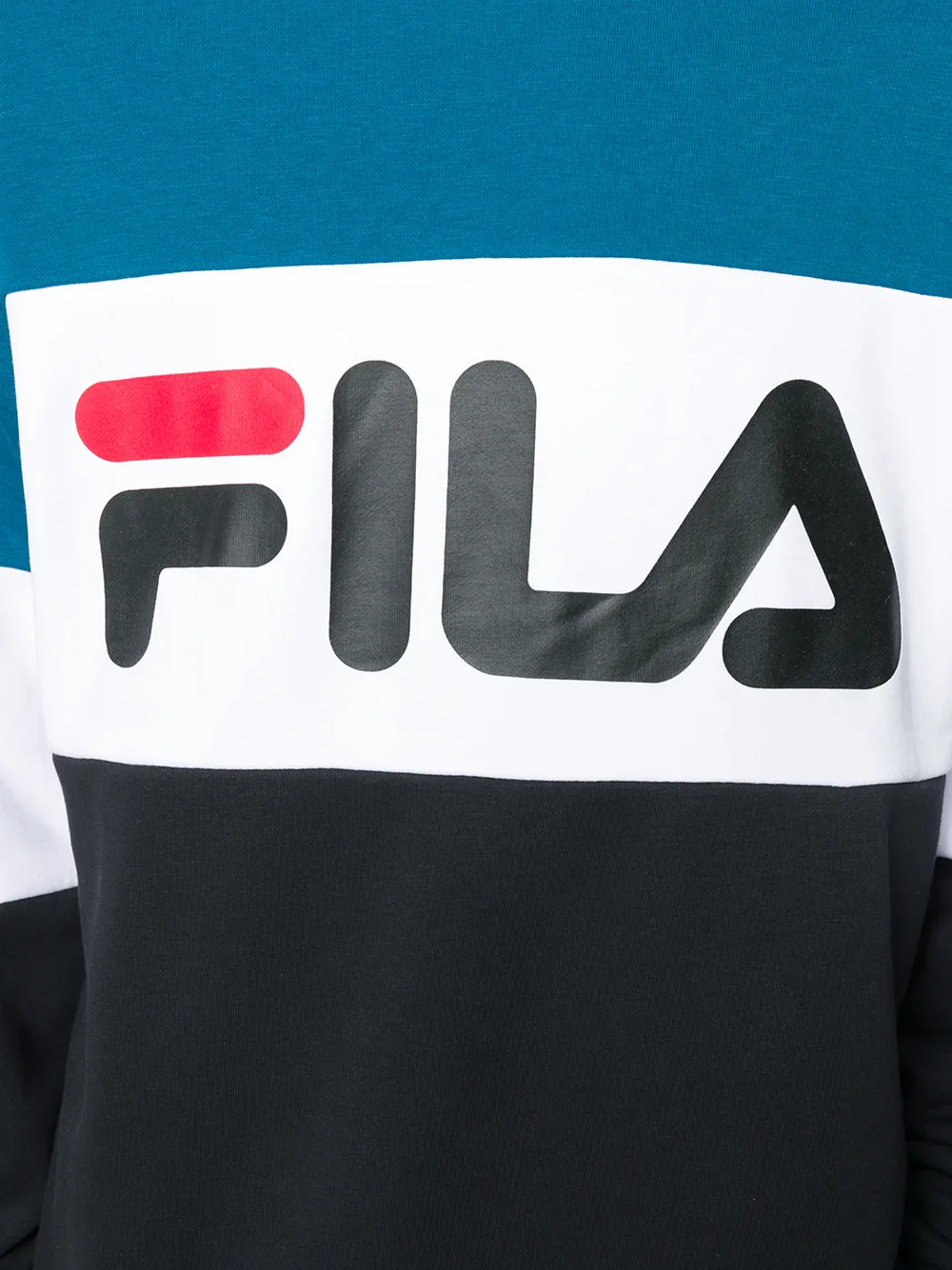 фото Fila толстовка в стиле колор-блок с логотипом