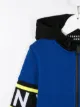 Dkny Kids كنزة متباينة الألوان بغطاء رأس وشعار