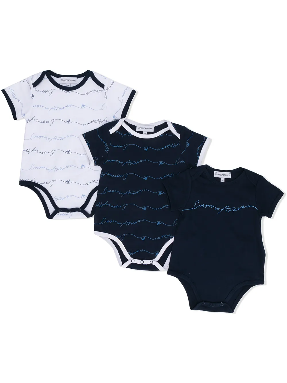 

Emporio Armani Kids set de bodies - Blanco