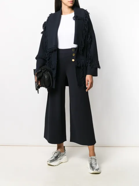 STELLA MCCARTNEY FLARED WIDE LEG TROUSERS