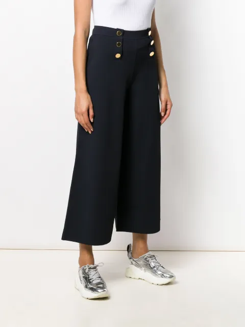 STELLA MCCARTNEY FLARED WIDE LEG TROUSERS