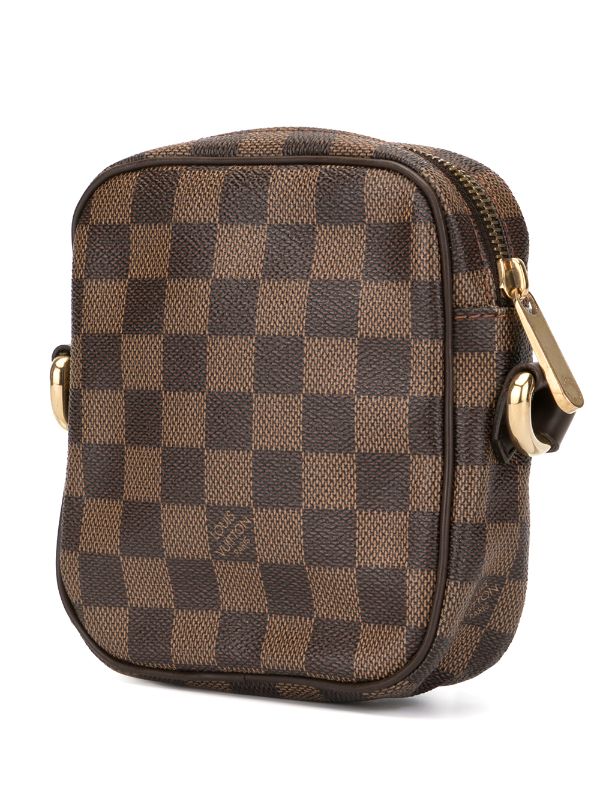 Louis Vuitton Discontinued Damier Ebene Santa Monica Crossbody Camera Box  29lk37 For Sale at 1stDibs