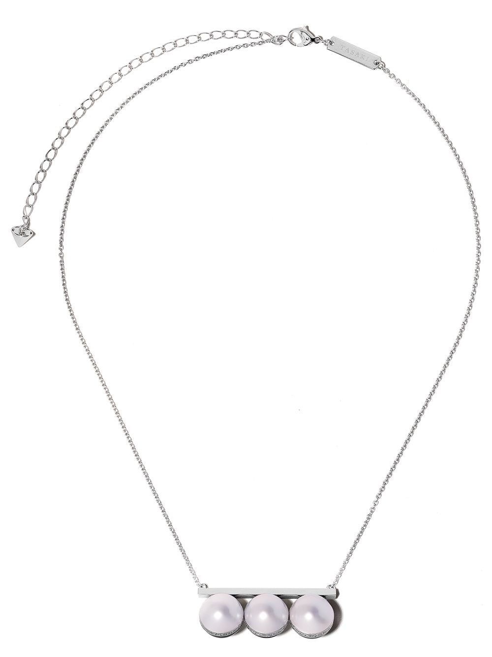 Shop Tasaki 18kt White Gold Balance Unite Diamond And South Sea Pearl Pendant