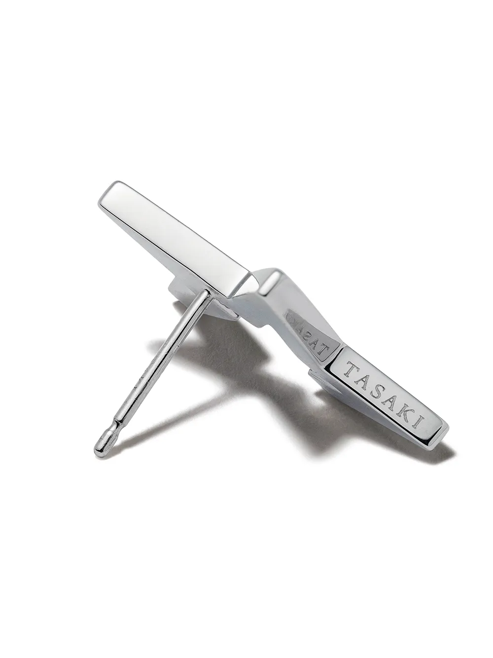 Tasaki 18kt White Gold Abstract Star Earrings In White Gold
