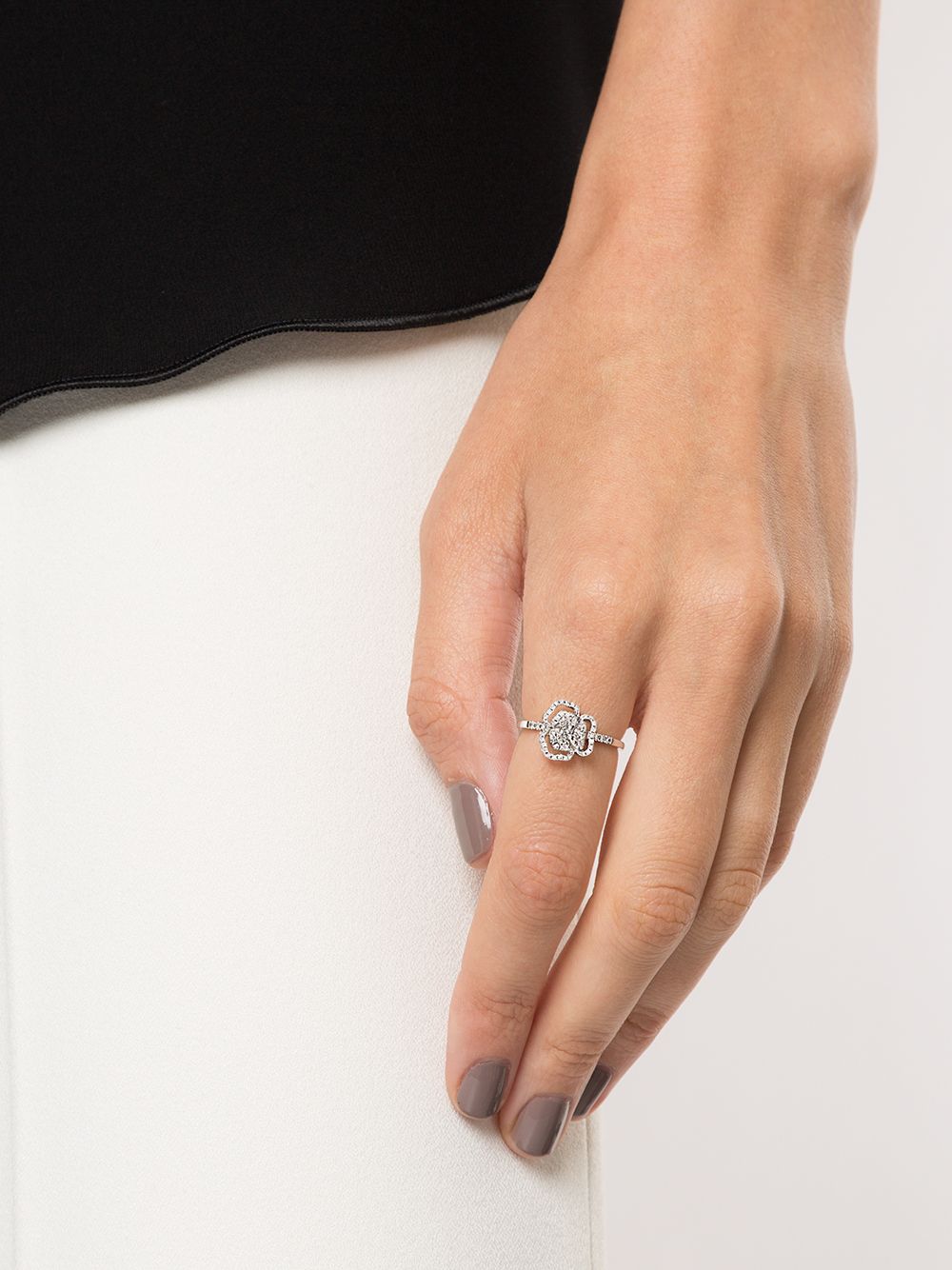 фото As29 кольцо из белого золота с бриллиантами