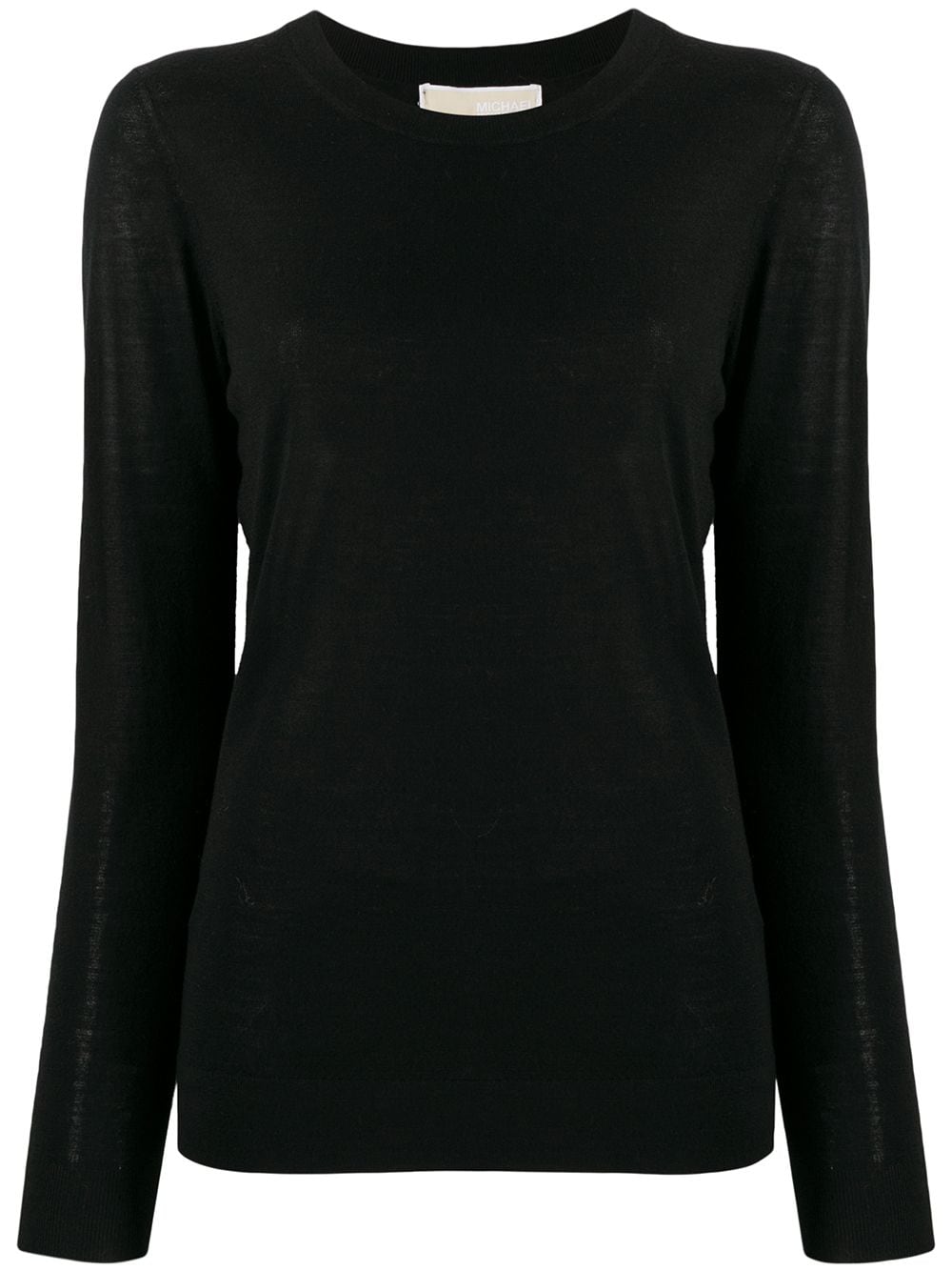 Shop Michael Michael Kors Long Sleeve Cardigan In Black