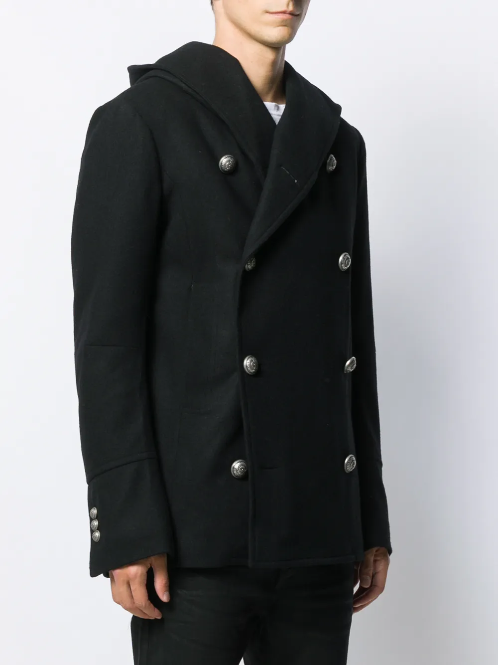 balmain peacoat