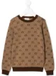 Image 1 of Gucci Kids GG logo print jumper
